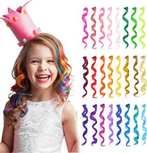 Dreamlover Girls Hair Extensions, Clip in Coloured Hair Extensions for Kids, 24 Pack