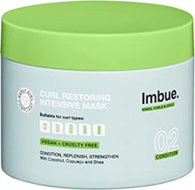 Imbue Curl Restoring Intensive Hair Mask - Protein Rich Deep Hair Conditioner, Vegan and Curly Girl Friendly , Paraben Free 300ml