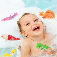 Baby Bath Toys Shower Gifts Dinosaur No Mold BathToys Water Table Pool Boon Bath Toy Organizer Bath Time Infant Bathtub Tub Toy Set Mold Free Bath Toys for Toddlers Kids Ages 3 4 5 6 7 8 Boys Girls