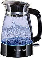 Russell Hobbs 26080 Hourglass Cordless Electric Glass Kettle - Artisan Inspired Design, 1.7 Litre, 3000 Watt