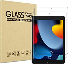 (2 Pack) ProCase Screen Protector for iPad 10.2 Inch 9th / 8th / 7th Generation 2021 2020 2019, Tempered Glass Screen Film Guard for iPad 7 / iPad 8 / iPad 9 -Clear