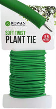 Soft Twist Ties for Plant Support, Reusable Weatherproof Long Thick Green Rubberised Wire for Gardening, Climbing Plants, Tomato, Vines, Shrubs and Flowers, DIY Home Office (Soft Twist Plant Tie 5.5m)