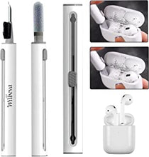 Wilbeva Cleaner Kit for Airpods, Bluetooth Earbuds Cleaning Pen for Airpods Pro 1 2 3 Samsung MI Android Earbuds, 3 in 1 Compact Multifunctional Headphones Case Cleaning Tools with Soft Brush