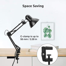 Lepro Desk Lamp, Swing Arm Table Lamp, E27 Desk Lamp, Classic Architect Desk Lamp with Clamp, Flexible Desk Light for Office, Reading, Bedside, Crafts, Painting, Back to School and More