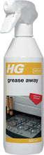 HG Grease Away Cleaner, Simple & Strong Kitchen Degreaser, Multi Use for Any Surface, - Removes Fat & Oil Easily - 500ml Spray (128050106)