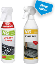 HG Grease Away Cleaner, Simple & Strong Kitchen Degreaser, Multi Use for Any Surface, - Removes Fat & Oil Easily - 500ml Spray (128050106)