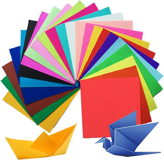 Origami Paper - 200 Sheets Origami Set for Kids Double Sided Origami Squares in Vivid Colors 6 Inch Easy Fold Origami Papers for Arts & Crafts - 20 Vivid Colors