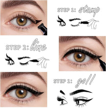 Winged Eyeliner Stamp-2 for Perfect Wing Waterproof Smudge Proof, Long Lasting Makeup Liquid Cat Eye Liner Pens (black)