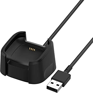 3.3Ft USB Charger Compatible with Fitbit Versa 2 Charger Dock Anti-Slip Replacement Smartwatch Charging Cable Stand(not for Versa/Versa Lite)