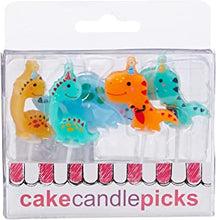 Anniversary House Dinosaur Party Birthday Candles for Cakes, Pack of 5, Multicolour, Celebration Cake Topper Decoration, 7.3 Centimeters, AHC223