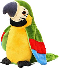 Cutiest Talking Parrot Toy Mimicry Pet Speaking Plush Toy Repeat What You Say Waving Wings Electronic Record Bird Toy Stuffed Animal Interactive Sensory Educational Toy Birthday Xmas Gift