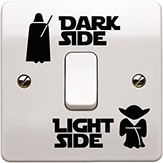 Dark Side Light Side Light Switch Vinyl Decal Sticker UK Made (1)