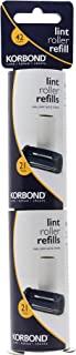 Korbond 6m Lint Roller Twin Refill Pack Clothes, Furniture and Carpet. Removes Dust, Pet Hair and Fluff-42 Sticky Pre-Cut Paper Sheets , 21 count (Pack of 2)