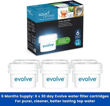 Aqua Optima Evolve 6 month pack, 6 x 30 day water filters - Fit BRITA Maxtra (not Maxtra+) - EVS602