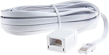 BT Telephone Extension Cable 5M, Ancable White BT Male to Female Extension Cable 6-Pin Straight Through Telephone Extension Cable for BT UK Landline Phone Cord Home & Office Fax Modem Extender 6 Wire