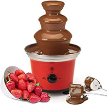 Global Gourmet Belgian Chocolate Fountain Fondue Large Set | 500ml Capacity Electric 3-Tier Machine with Hot Melting Pot Base | 2 Adjustable Settings and Keep Warm Function