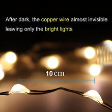 2 Pack Battery Operated 2M 20 LED Silver Wire Fairy String Lights LED Firefly Lights DIY Decoration for Bedroom Jars Christmas Wedding Party Festival Indoor Outdoor Camping - Warm White