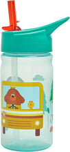 Hey Duggee Adventure Water Bottle with Flip up Straw 380ml Official Merchandise by Polar Gear  Kids Reusable Non Spill BPA Free - Recyclable Plastic  For School Nursery Sports Picnic  Green