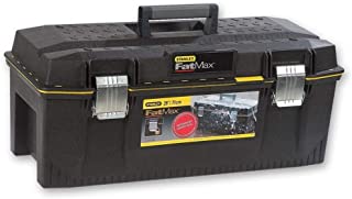 STANLEY FATMAX Waterproof Toolbox Storage with Heavy Duty Metal Latch, Portable Tote Tray for Tools and Small Parts, 28 Inch, 1-93-935