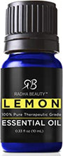 Radha Beauty - Lemon Essential Oil 10mL - 5x Extra Strength 100% Pure & Natural - Cold Pressed Premium Quality Oil