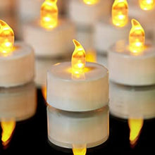 YIWER Tea Lights,LED Candles Flickering Flameless Candles,50-Pack Realistic Battery Operated Fake Candle with Warm Yellow Bulb Light for Halloween Decoration,Festivals,Weddings etc