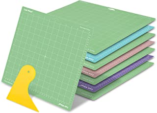 Cutting Mats for Cricut - Lya Vinyl 8 Pack Variety Cutting Mats 12x12, Cutting Mats for Cricut Vinyl(StandardGrip, LightGrip, StrongGrip, FabricGrip) for Cricut Explore Air Series & Cricut Accessories