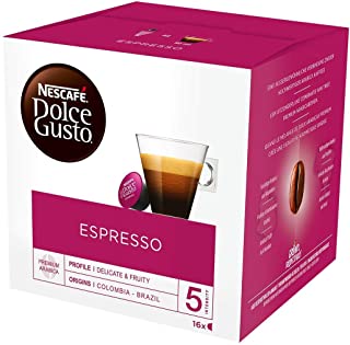 NESCAFÉ Dolce Gusto Espresso, 16 Capsules (48 Servings, Pack of 3, Total 48 Capsules)
