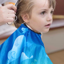SOLUSTRE Kids Barber Cutting Cape Hairdressing Salon Hair Styling Cloth Apron Waterproof Cover Gown Toddler Children Boys Girls Animal Pattern Styling Shampoo Salon Cloak