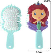 YOUFAN Princess Hair Brush Mermaid Hair Brush Easily detangles hair without tearing hair Suitable for all hair types the best gift for girls
