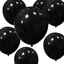 Black Balloons 12 inch 50 pack, Strong Thicken Latex Black Party Balloons For Happy Birthday, Kids Party, Weddings, Baby Shower Events Decorations Accessories (Black Balloons, 50 PCS 12 inch)