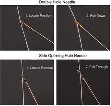 Self Threading Needles One Second Needle Hand Sewing Cloth Needles, 24 Pcs
