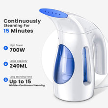 Hilife Clothes Steamer, Steam Iron, Mini Handheld Garment Steamer Clothing, Fast Heat Up, Wrinkle-Free, Light Weight for Home, Office and Travel