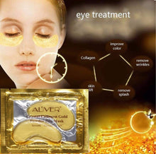 (20 Pairs)24K Gold Under Eye Treatment Masks,Crystal Gold Powder Gel Collagen Eye Mask for Under Eye Wrinkles, Remove Eye Bags, Under-eye, Dark Circles, Hydrating, Puffy Eyes