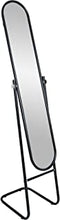 Harbour Housewares Floor Standing Full Length Dressing Mirror - Cheval Style Metal Framed Tilting Bedroom Furniture - Black - 153cm