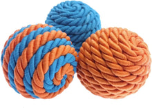 3 Pieces Ball Cat Toy Colorful Rope Wrap 4cm Cat Ball Set