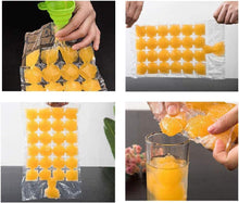 2 Pack 480 Ice Cubes Disposable Ice Bag Seal Ice Bags Freezing Maker Ice Mould Freezer Bags