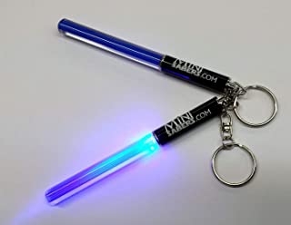 Blue Mini Light Saber Keyring Party Clubs Light Sticks LED Dance Jedi Parties V. Cool RED, Green Or Pink (Blue)