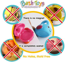 ANTIC DUCK Mold Free Fishing Games Swimming Whales BPA Free Water Table Pool Bath Time Bathtub Tub Toy for Toddlers Baby Kids Infant Girls Boys Age 3 4 5 6 Years Old Bathroom Fish Set