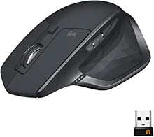 Logitech MX Master 2S Wireless Mouse, Multi-Device, Bluetooth or 2.4GHz Wireless with USB Unifying Receiver, 4000 DPI Any Surface Tracking, 7 Buttons, Fast Rechargeable, Laptop/PC/Mac/iPad OS - Black