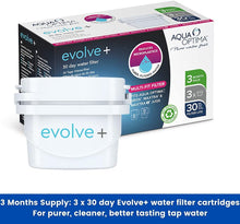 Aqua Optima EPS311 Evolve+ 30 Day Water Filter Cartridge, White, 3 pack (3 months supply) - Old Version