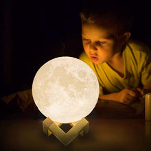 ACED Moon Lamp 2023 Upgrade with Timing 3D Printing Moon Night Light 16 Colours 15cm with Wooden Stand Remote & Touch Control and USB Rechargeable Gift for Girls Boys Kids Women Men Birthday