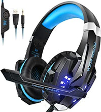 PS5 PS4 Headset, INSMART PC Gaming Headset Over-Ear Gaming Headphones with Mic LED Light Noise Cancelling & Volume Control for Laptop Mac New Xbox One PS4 PS5 (3.5mm Splitter Cable Included)