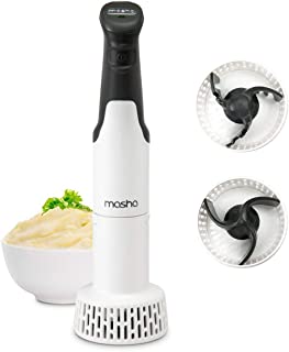 Masha Official Electric Potato Masher Hand Blender 3-in-1 Multi Tool Blends Purees Whisks | Immersion Mixer | Perfectly Blends & Purees Baby Food | Vegetables & Potatoes | Soup Makers