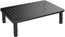 HUANUO Monitor Stand - 3 Height Adjustable Ergonomic Laptop Stand for Desk with Mesh Platform for Laptop, Computer, iMac, PC, Printer up to 20KG