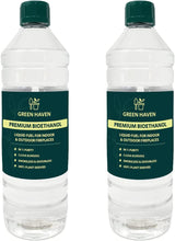 GREEN HAVEN Premium Bioethanol Fuel  Bio Ethanol Liquid Fuel for Fires Pits, Fireplace  High Purity Clean Burning Bioethanol  Indoor & Outdoor Ethanol Fuel  Bioethanol Fuel Liquid (2 Litre)