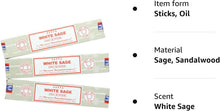 Satya Nag Champa White Sage Incense Sticks - 3 Packs