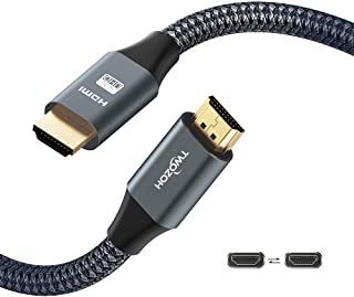 4K HDMI Cable 30Ft/10M, Twozoh High Speed 18Gbps HDMI 2.0 Cable, Braided HDMI to HDMI Cord Compatible with PS5, PS3, PS4, PC, Projector, HDTV, Xbox