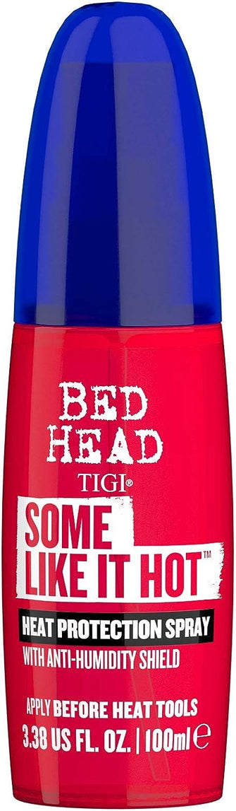 Bed Head by TIGI  Some Like It Hot Heat Protection Spray For Hair  Anti Frizz Hair Products For Straightening, Curling and Drying  Ideal For All Hair Types  100ml