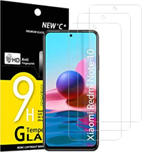 [3 Pack] NEW'C Designed for Xiaomi Redmi Note 10, Note 10 5G Screen Protector Tempered Glass, Anti Scratch, Bubble Free, Ultra Resistant