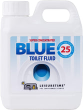 LeisureTime Super Conc. Blue Toilet Fluid 25 Dose - Septic Tank Treatment Safe Formaldehyde Free Eco Toilet Chemical for Camping Toilet/Portable Toilet - Caravan Accessories/Campervan Accessories UK